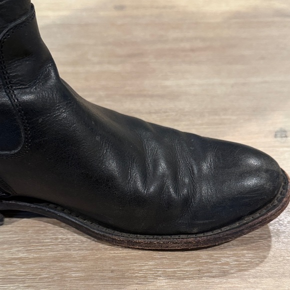 Frye Black Leather Knee-High Boots - Picture 4 of 11